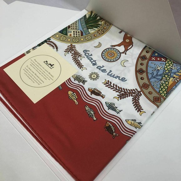 Unused Hermes Mediterranean Escales Silk Scarf - Picture 2 of 5